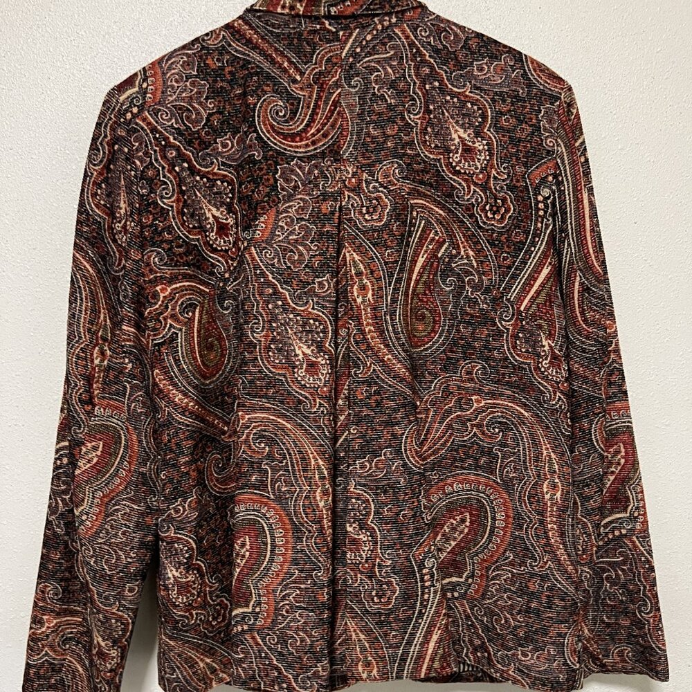 Coldwater Creek jacket, paisley tapestry, M/P size, excellent condition - Picture 8 of 8